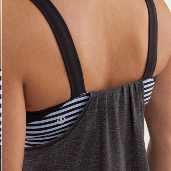 Lululemon Run Back on Track size 4 black and polar haze - Picture 3 of 9